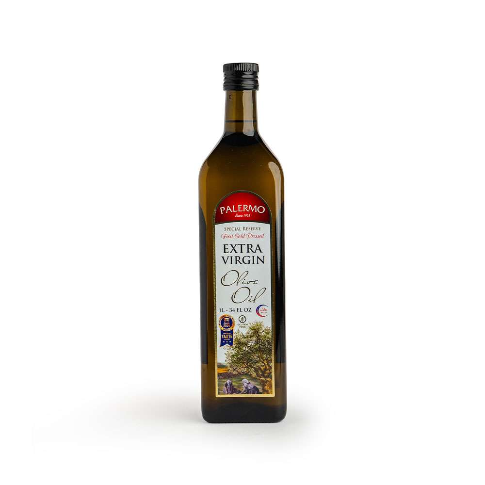 Palermo Extra Virgin Olive Oil In Dark Marasca Glass Bottle 1 Ltr.